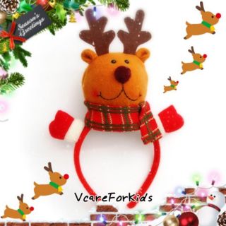 พร้อมส่ง คริสต์มาส​  Christmas ที่คาดผม​น่ารัก กวางเรนเดียร์ , สโนว์แมน