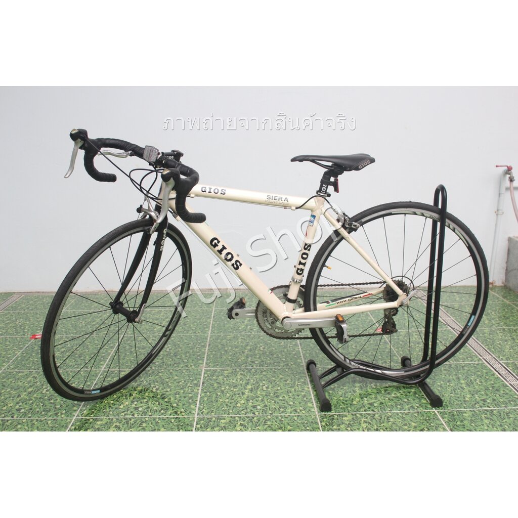 จักรยานเสือหมอบญี่ปุ่น - ล้อ 700c - มีเกียร์ - อลูมิเนียม - GIOS - สีขาว [จักรยานมือสอง]