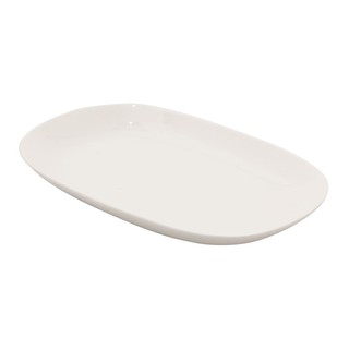 🔥*พร้อมส่ง*🔥 จานเปลขอบมน โบนไชน่า ขนาด 11 นิ้ว Bone China Oval Plate 11" BC-SC24