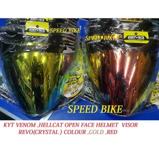 Gma VISOR หมวกกันน็อคเปิดหน้า Siang Malam (REVO) (สําหรับ KYT Hellcat / Venom HELMET)