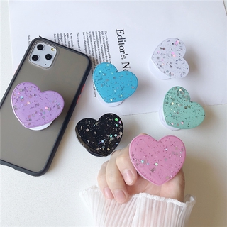 Griptok acrylic หัวใจ 6 สี Glitter popsocket การ์ตูนติดหลังมือถือ ที่ติดโทรศัพท์ กริ๊บต็อก