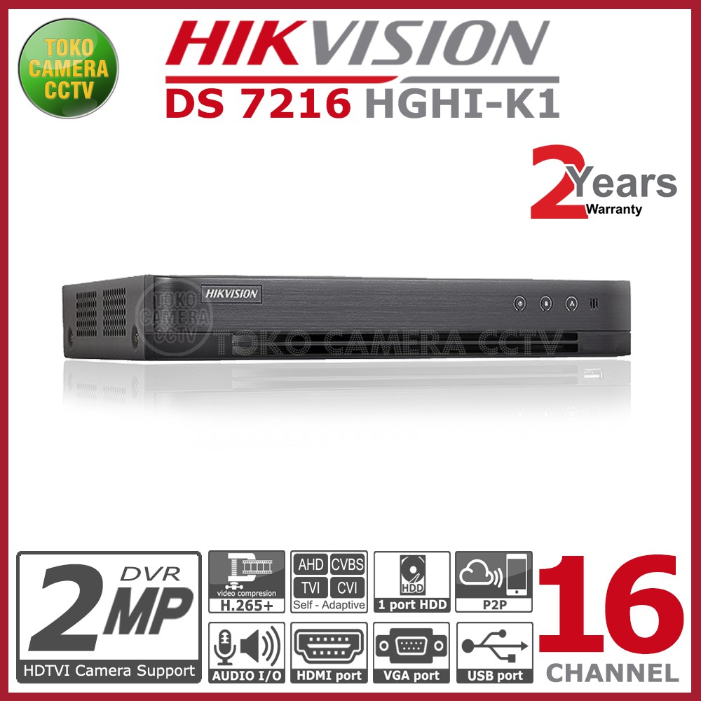 Channel 16 Channel Hikvision Dvr Ds 7216hghi K1 กล องบ นท กว ด โอส าหร บต ดรถยนต 3 603