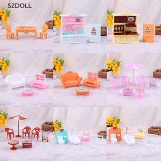 [cxSZDOLL] เฟอร์นิเจอร์จิ๋ว 1:12 สําหรับตกแต่งบ้านตุ๊กตา ห้องนอน ห้องครัว