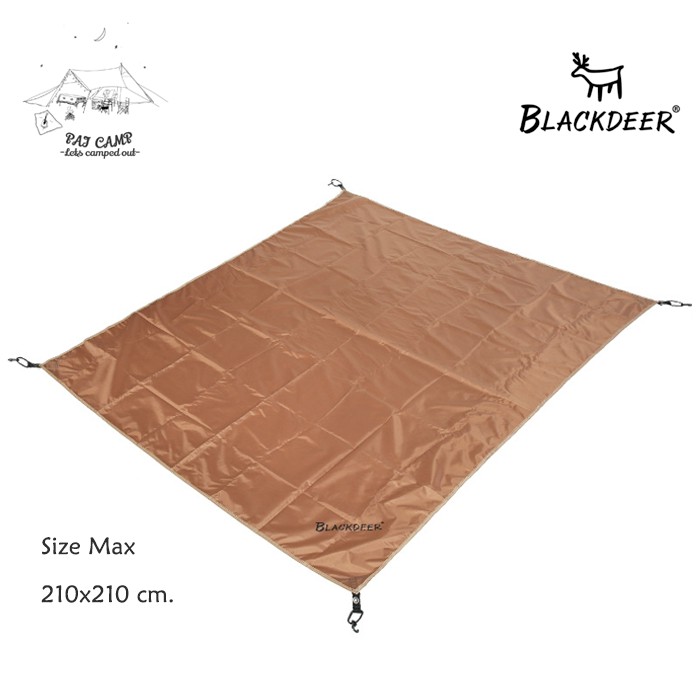 Blackdeer Ground Sheet Max กราวน์ชีท ไซส์ 210x210 cm. ตรงรุ่น (จัดส่งจากไทย)