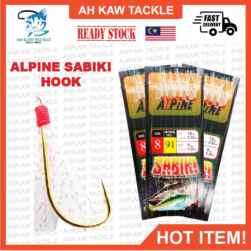 Alpine Sabiki (Model.91) Alpine Sabiki Hook Fishing Hook Apollo Hook Mata Kail Alpine Mata Sabiki Ma