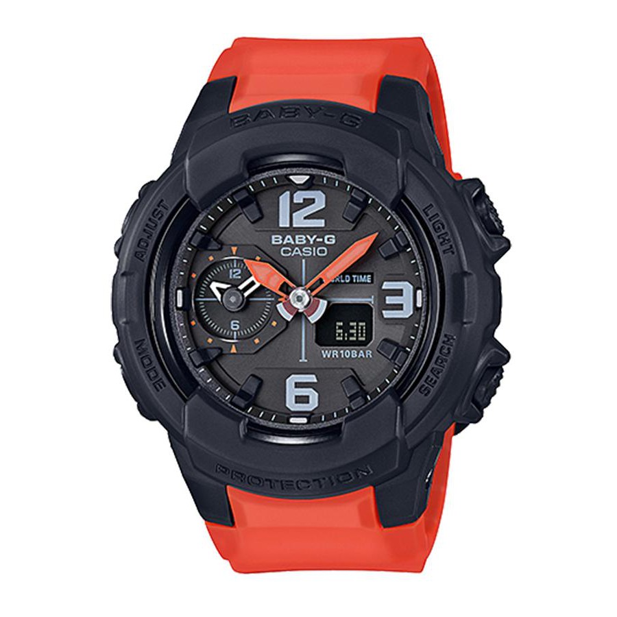 Casio Baby-G นาฬิกาข้อมือผู้หญิง สายเรซิ่น รุ่น BGA-230-4B - สีส้ม