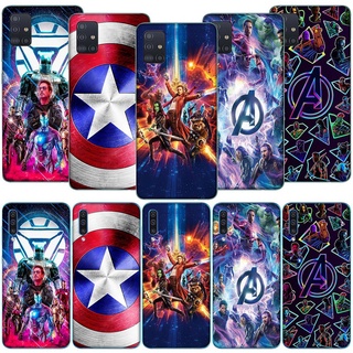 เคสโทรศัพท์มือถือ แบบใส ลาย Marvel Avengers สําหรับ Samsung J4 Core J6 J8 Note 8 9 10 Lite Plus Prime 2018 GQ98