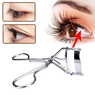 1pc ที่ดัดขนตา แบบโลหะ สีเงิน สีขาว Eyelash Curler Makeup Eyelashes Curling Eyelash Clip Curler Beauty Tool