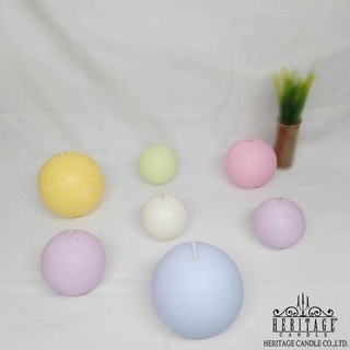 เทียนหอม  Ball Candle เทียนลูกบอล เทียนหอม ไร้ควัน ขนาด 6 CM. 7.5 CM.