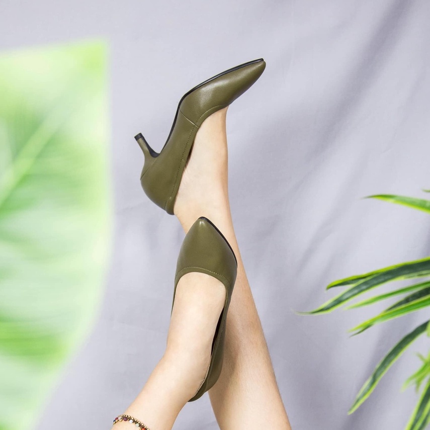 รองเท้าหนังแกะ ICONIQ รุ่น Eva 2.2" in Seaweed