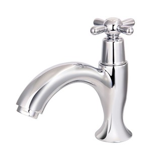 CROSS HANDLE BASIN FAUCET LABELLE LB60701 CHROME ก๊อกอ่างล้างหน้าเดี่ยว LABELLE LB60701 สีโครม ก๊อกอ่างล้างหน้า ก๊อกน้ำ