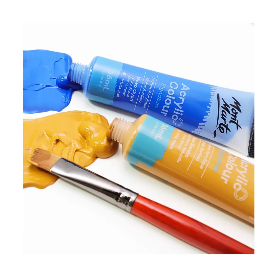 Mont Marte สีอะครีลิค 36ml/75ml ชุด 18/24/36/48 สี Signature สีอคิลิค แบนด์mont marte มงมาตฝรั่งเศส - รูปที่ 7