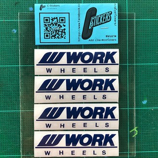 WORK WHEELS สติ๊กเกอร์ติดล้อแมค 1 ชุด 4 ชิ้น