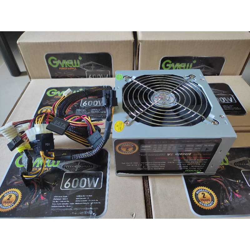 PSU Gview 600W Max  ของใหม่ค้างสต๊อก