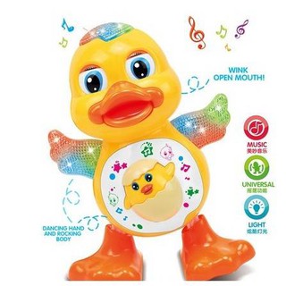 Dancing Ducks เป็ดเต้น น้องเป็ดขาแดนซ์ สุดฮิต มีเสียง มีไฟ ร้องเพลงได้ ขยับปีก กระพริบตา ขยับขา เหมาะสำหรับน้องๆ หนูๆ