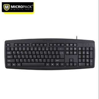 [ ใส่ OFFI198 ลด15%] คีย์บอร์ดแบบมีสาย KEYBOARD Micropack USB รุ่น K-203