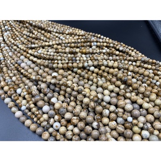 ฟอสซิลปะการังประคำ Fossil coral beads 6,8 and 10MM