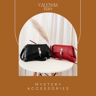 B334-B335: Valencia Bag | Mystery Accessories กระเป๋าสะพาย กระเป๋าคลัช กระเป๋าหนัง PU
