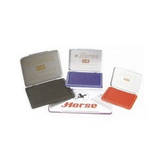 KTS (ศูนย์เครื่องเขียน) แท่นประทับหมึก ตรายาง ม้า เบอร์ 4 สีดำ