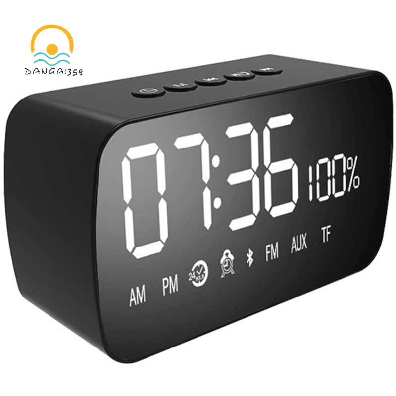 Digital Alarm Clock Radio,Bedside FM Radio Clock with Bluetooth Speaker ...