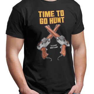 ขายดี!เสื้อยืด ผ้าฝ้าย พิมพ์ลาย Time To Hunt Duck Nes 8 Bit สไตล์เรโทร แฟชั่นสําหรับผู้ชายS-5XL