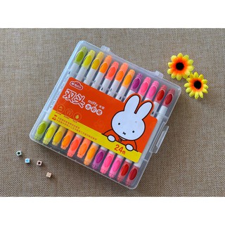 MIFFY ปากกามาร์คเกอร์ 24สี 2หัว (FCP95871)