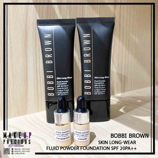 ถูกที่สุด* แบ่งขาย รองพื้น  Bobbi brown Skin Long-Wear Fluid Powder Foundation SPF20PA++ 3ml