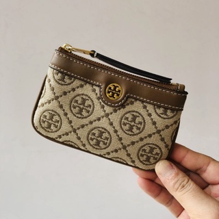 เคสกุญแจรีโมทรถยนต์ สําหรับ Tory Burch T Monogram Jacquard || กระเป๋าใส่เหรียญ