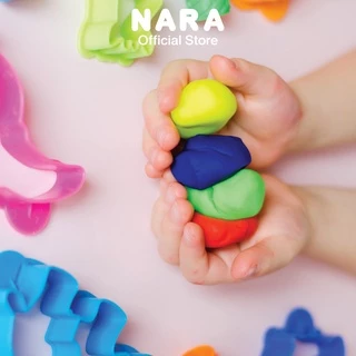 NARA Dough แป้งโดว์ไร้สารกลูเต็น ขนาด 120 กรัม 3 กระปุก 3 สี
