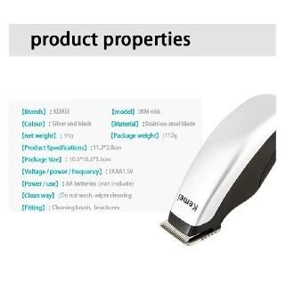 Kemei clipper ผมไฟฟ้ามินิผม T rimmer เครื่องตัดเคราตัดผมสำหรับผู้ชายสไตล์เครื่องมือ