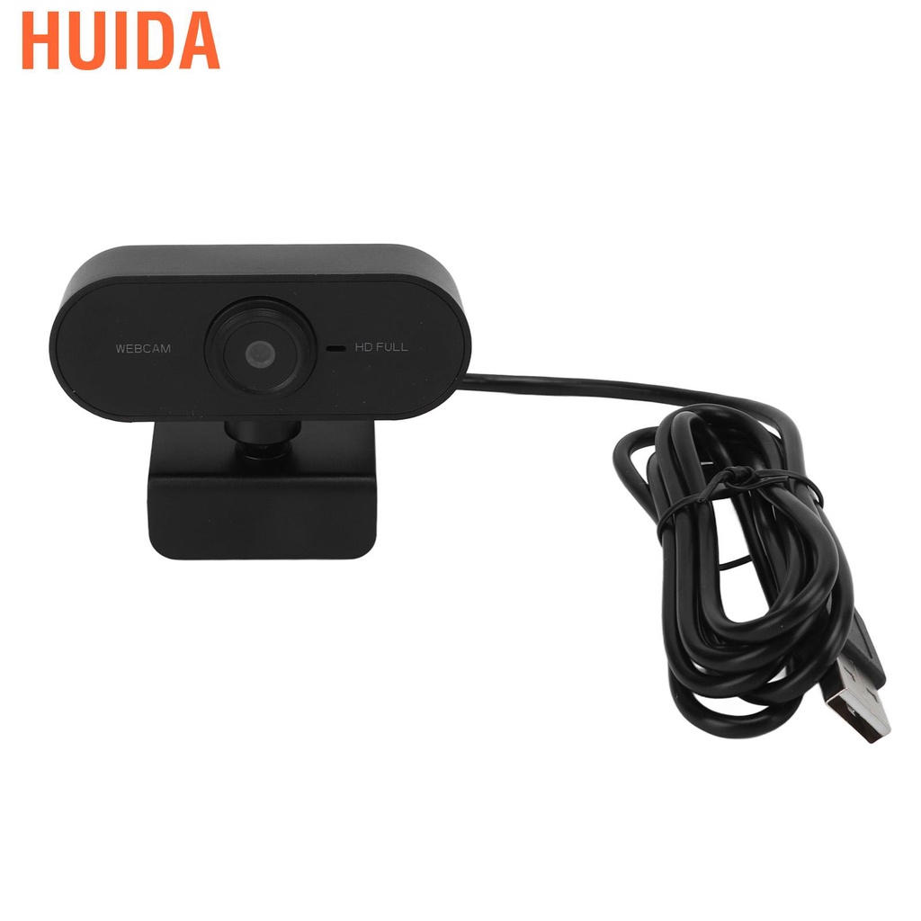 Huida Webcam Built In Microphone 1080P HD USB2.0 Plug Play Online Class