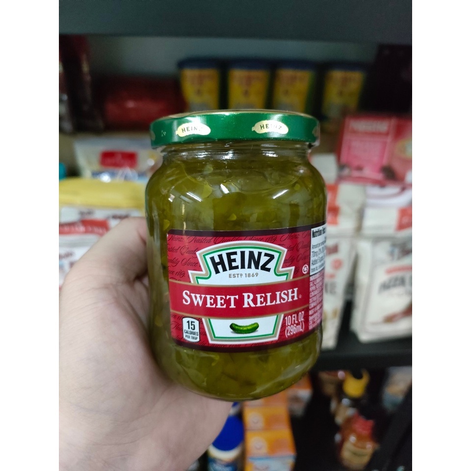 Heinz Sweet Relish Pickles 296g ไฮนซ์ สวีทรีลิช พิคเคิล (แตงกวาดองหั่น