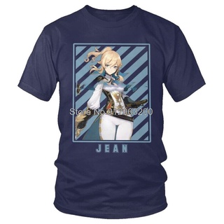 ถูกสุดๆพร้อมส่ง เสื้อยืดแขนสั้น ผ้าฝ้าย พิมพ์ลายกราฟฟิคอนิเมะ Tvoe Jean Genshin Impact หลากสี ของขวัญแนวสตรีท สําหรับผู้