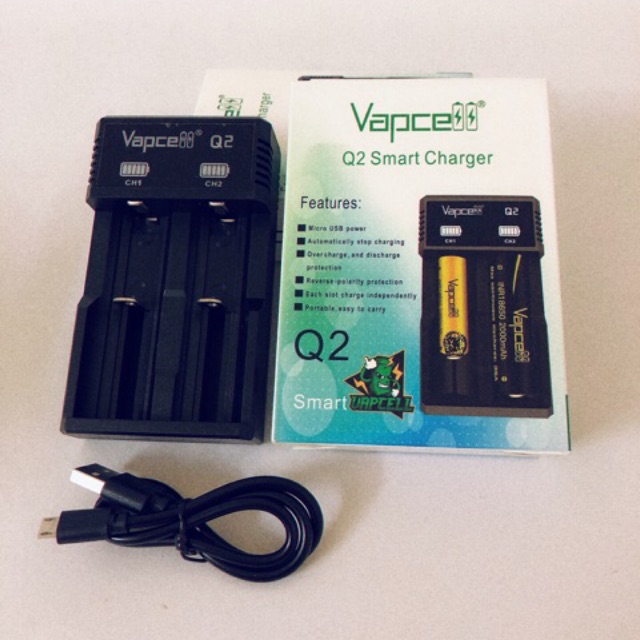 Vapcell Q2 รางชาร์จvapcell Q2 เครื่องชาร์จถ่าน vapcell | Shopee Thailand