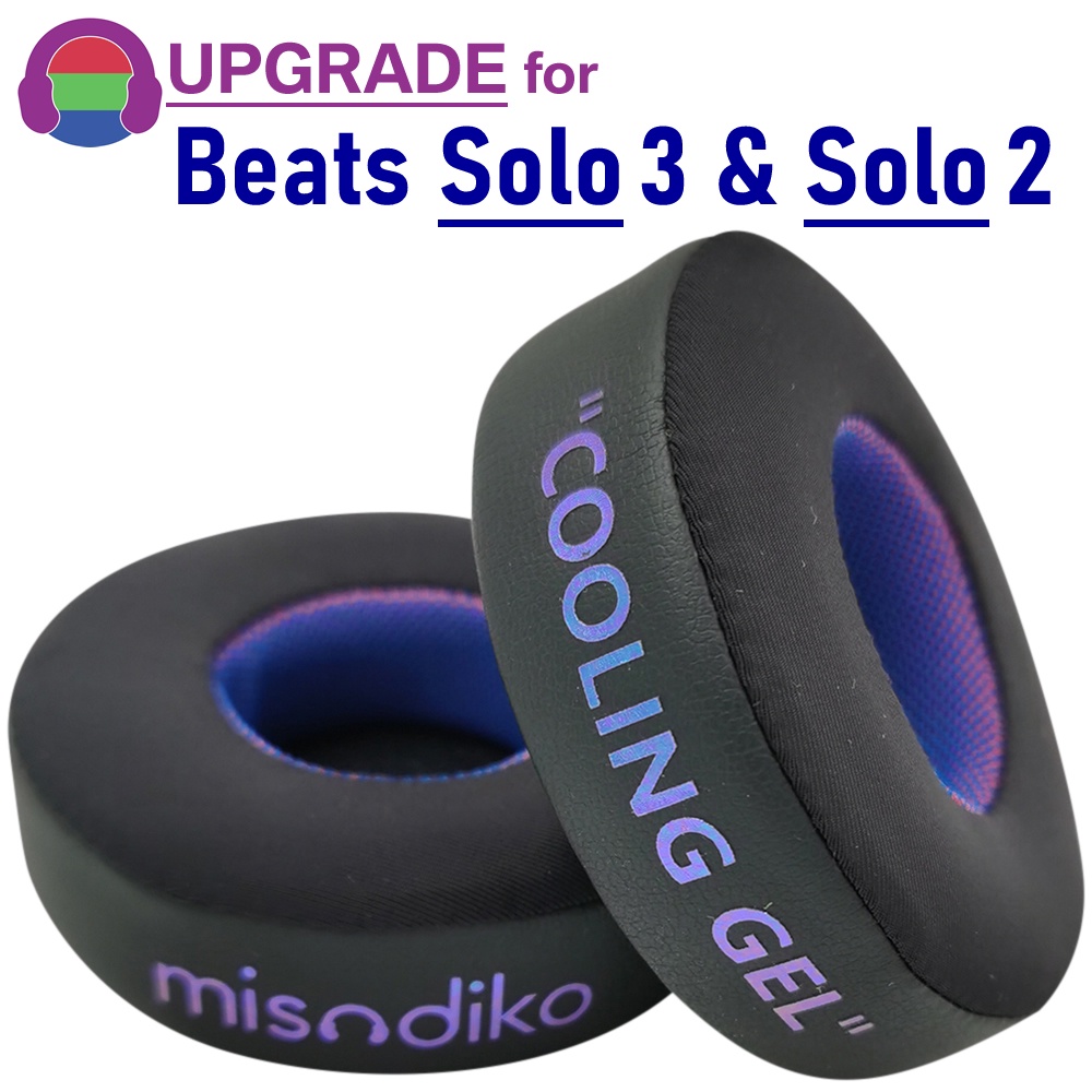 Misodiko แผ่นครอบหูฟังไร้สาย แบบเปลี่ยน สําหรับ Solo 2 & 3 (B0534 & A1796)