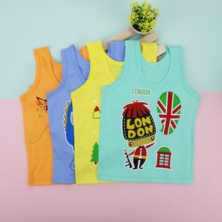 เสื้อกล้ามเด็ก รุ่น COTTON100% เกรดส่งออก มี 4 ไซส์ 4 สีให้เลือก