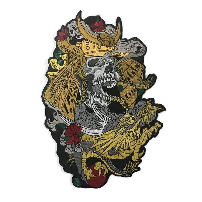 อาร์ม ตัวรีดติดเสื้อ ลาย Dead Samurai & Dragon