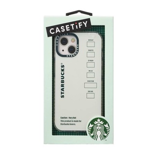 🎀【พร้อมส่ง】 2022 แก้วสตาร์บัคส์เกาหลี Starbucks Korea x CASETiFY Custom Box Impact Case - iPhone 13