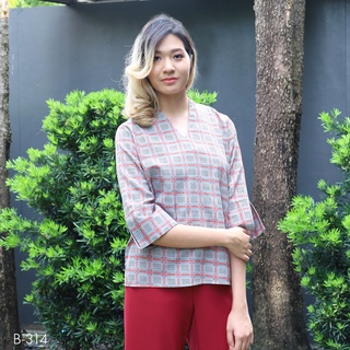 MIKIKO Blouse MI-B314 Cotton ปริ้นท์ แขนยาว IGPU20-4-SL6