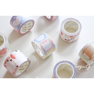 เทปตกแต่ง พาสเทล วาชิเทป masking tape Washi Tape