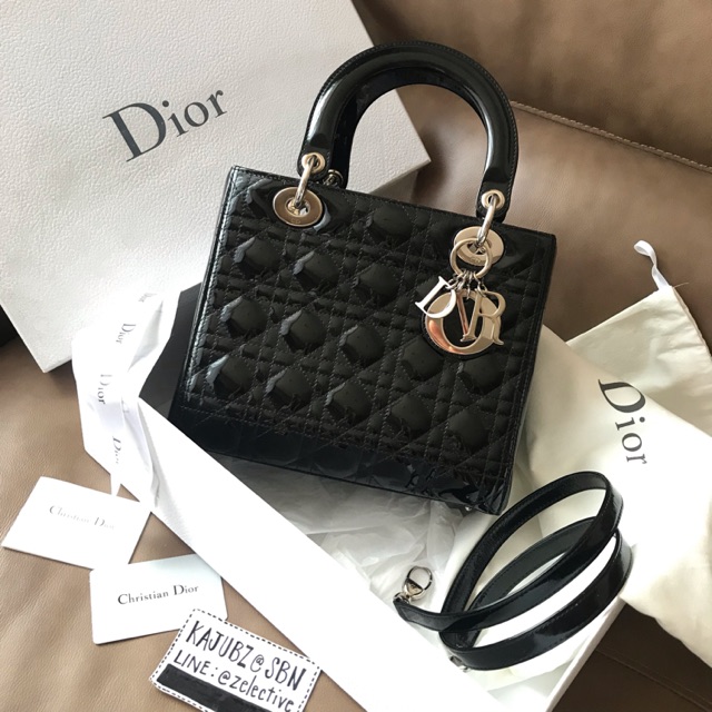 lady dior medium black