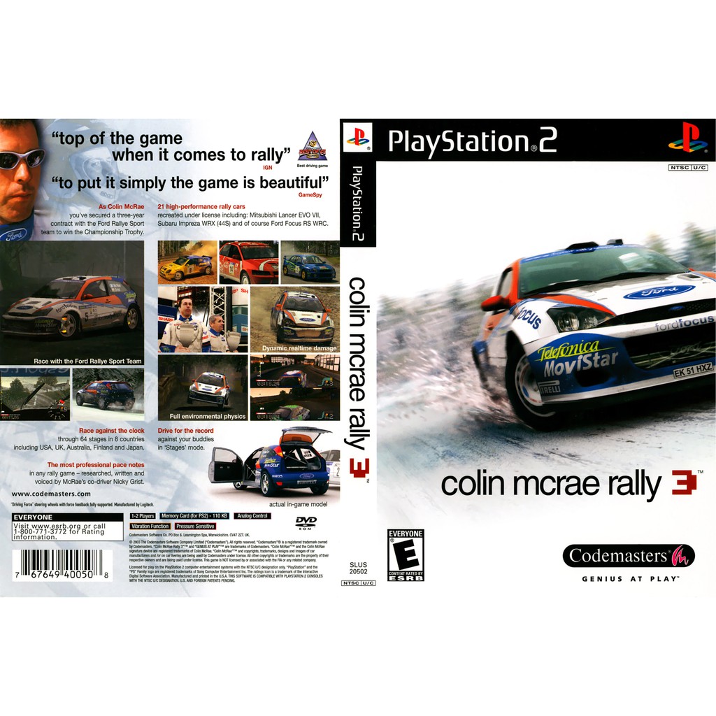 เกมส์  Colin McRae Rally 3 (PS2) สำหรับเครื่องที่แปลงระบบแล้วเท่านั้น