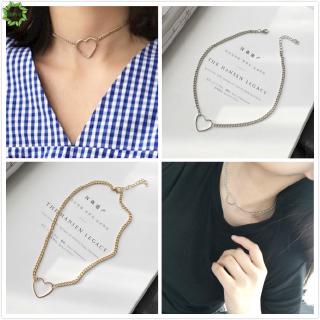 Cod Qipin Fashion Punk Metal Sexy Hollow Love Heart Shaped Heart Short Necklace Clavicle Choker