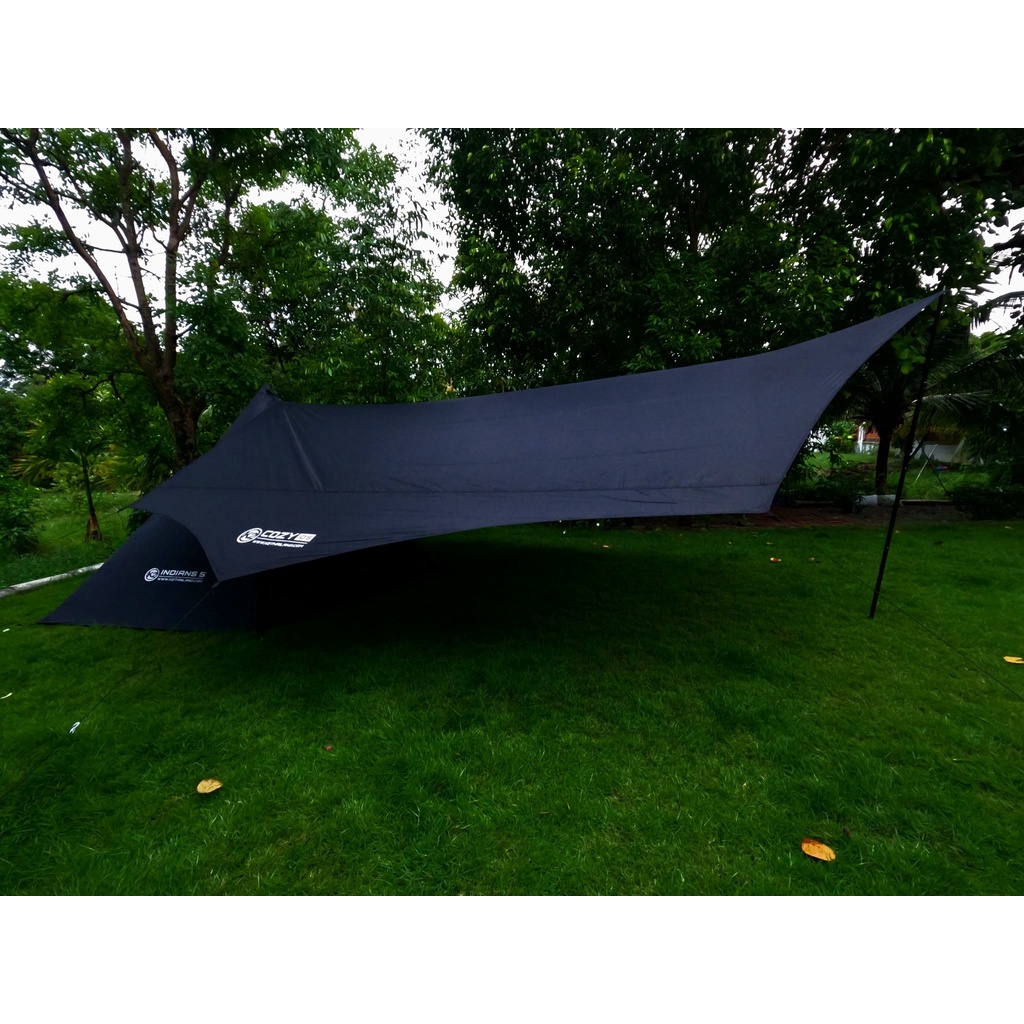 K2 COZY INDIANS5 TARP ครบชุด ตรงรุ่น ทาร์ป ฟลายชีท เต็นท์กระโจม K2 รุ่น INDIANS 5 by Jeep Camping