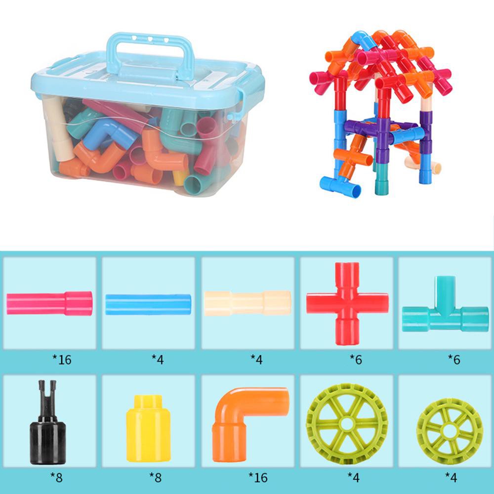 plastic pipe building toys
