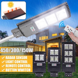 โคมไฟติดผนัง พลังงานแสงอาทิตย์ 480/720W LED เซนเซอร์ตรวจจับการเคลื่อนไหว PIR