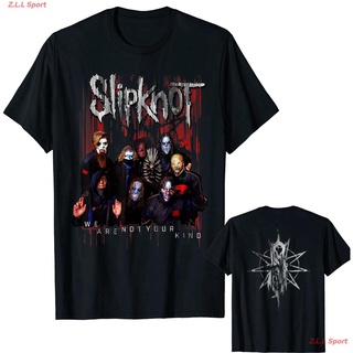 (ขายส่งได้)Slipknot Official We Are Not Your Kind Red Group T-Shirt T-Shirt Slipknot สลิปน็อต วงร็อค เสื้อพิมพ์ลาย ผู้ชา