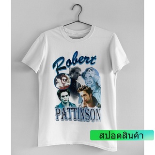 ROUND คอลูกเรือสไตล์สตรีท 【COD】 เสื้อยืด พิมพ์ลาย Robert Pattinson Homage Vtg Robert Pattinson สําหรับผู้ชาย COMING CLUB