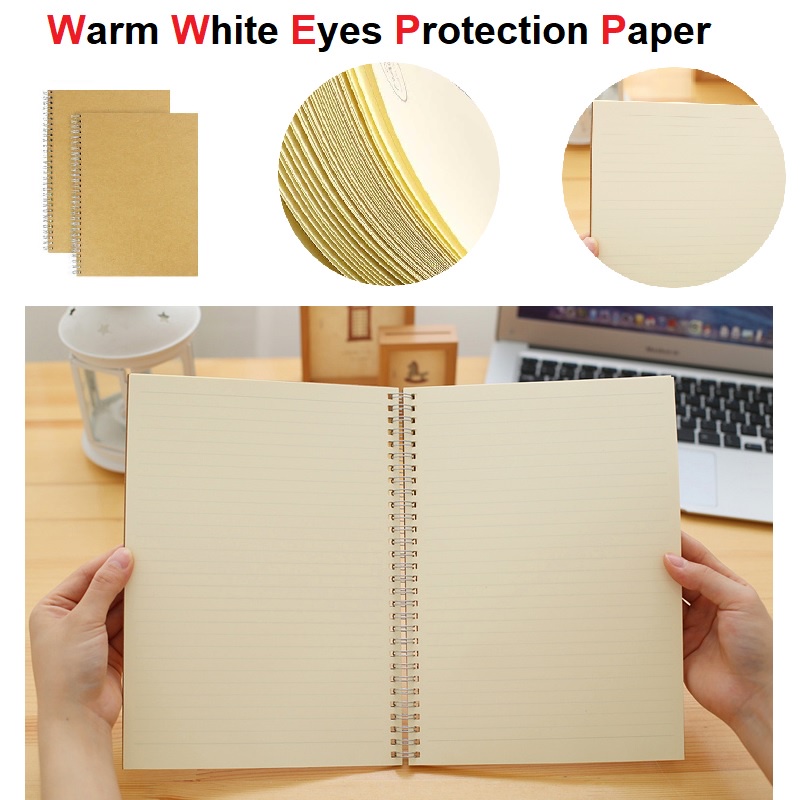 150 หน้าตา Protection Craft Notebook A4 A5 Spiral Wire O Planner Notebook sketch book/Buku Nota -Bla