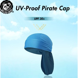Musion Durag ผู้ชาย ผู้หญิง ขี่จักรยาน โจรสลัด ผ้าพันคอจักรยาน หมวกกีฬากลางแจ้ง หมวกขี่จักรยาน ผ้าคาดศีรษะ